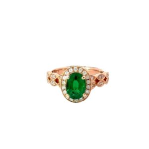 Natural Certified Emerald Ring