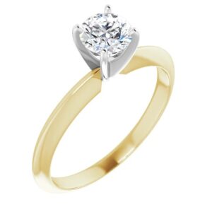 Yellow Gold Solitaire Engagment Ring