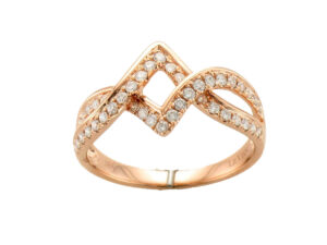 Criss Cross Rose Gold Ring by Le Vian