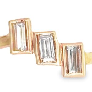 Three Baguette Diamond Ring