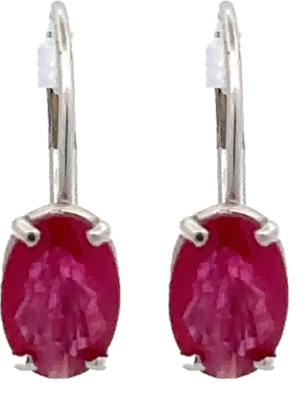 Ruby Leverback Earrings